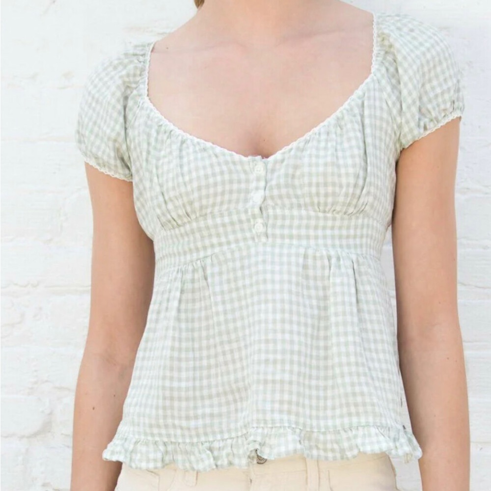 Cottage-core gingham top